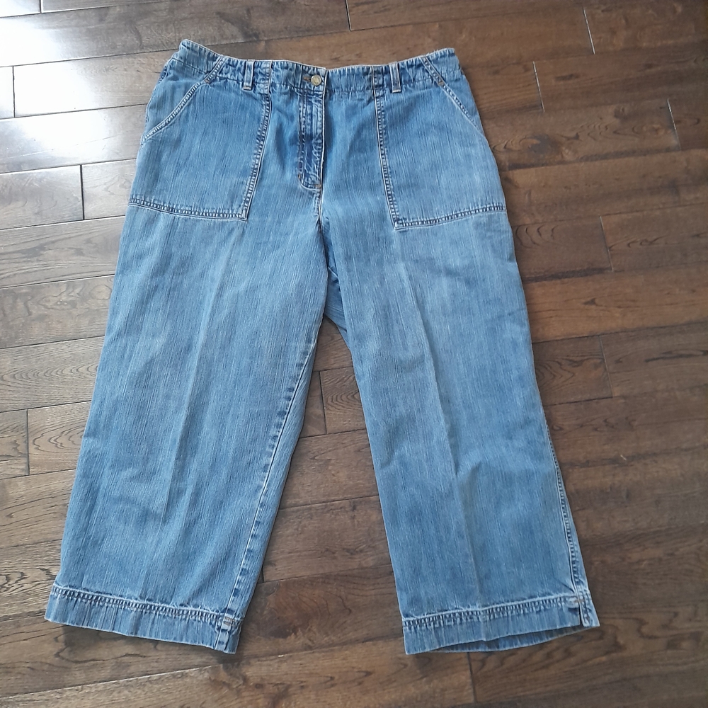 Classic Blue Wide Leg Flare Jeans